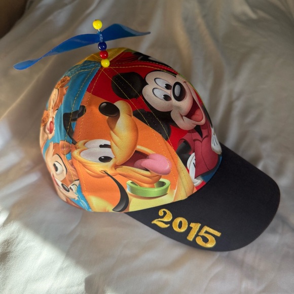 Disney Other - Disney Parks 2015 Colorful Character Cap with Propeller - Youth Size